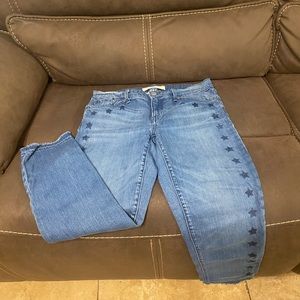 GAP jeans with cute star detail, size 6